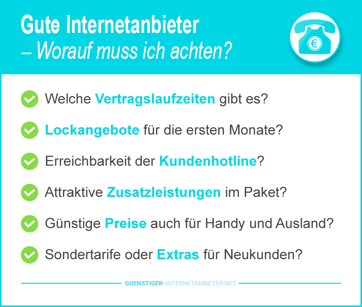 Gute Internetanbieter im Vergleich